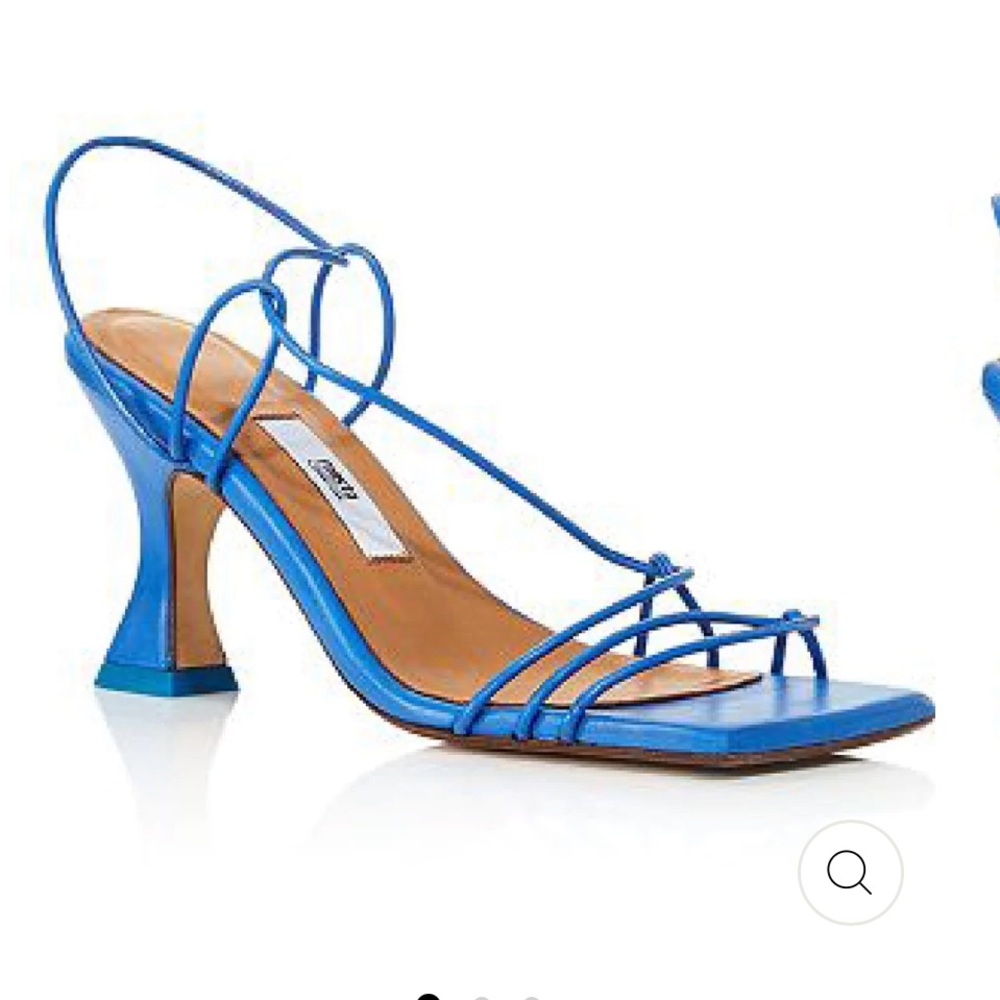Miista Women's Sally Ocean Blue Square Toe High Heel Sandals